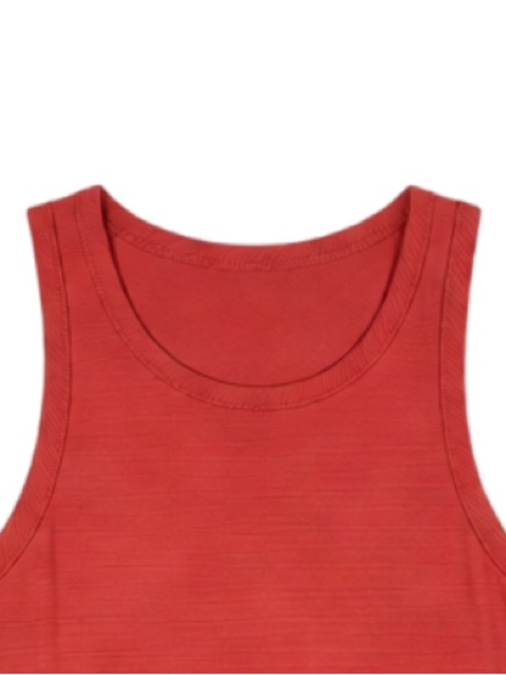Alia Red Ribbed Tank Top - Picture 2 of 2
